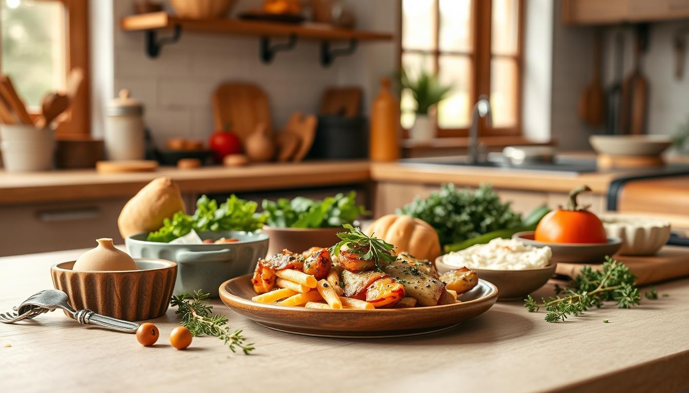 Healthy home cooking bowl