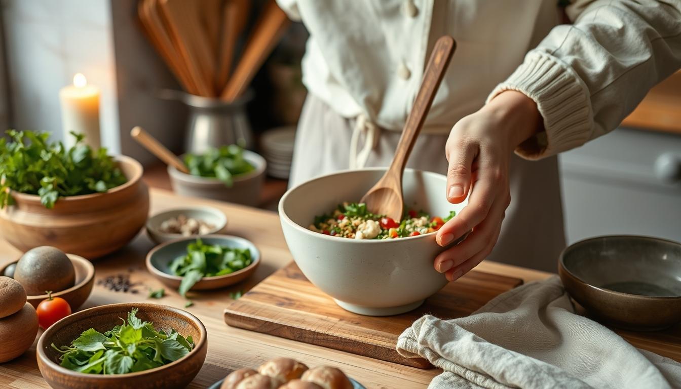 Ingredients prepared for a fast weeknight meal
