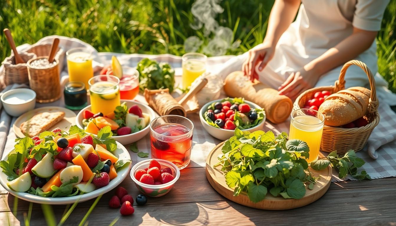 Ingredients prepared for a simple home dinner